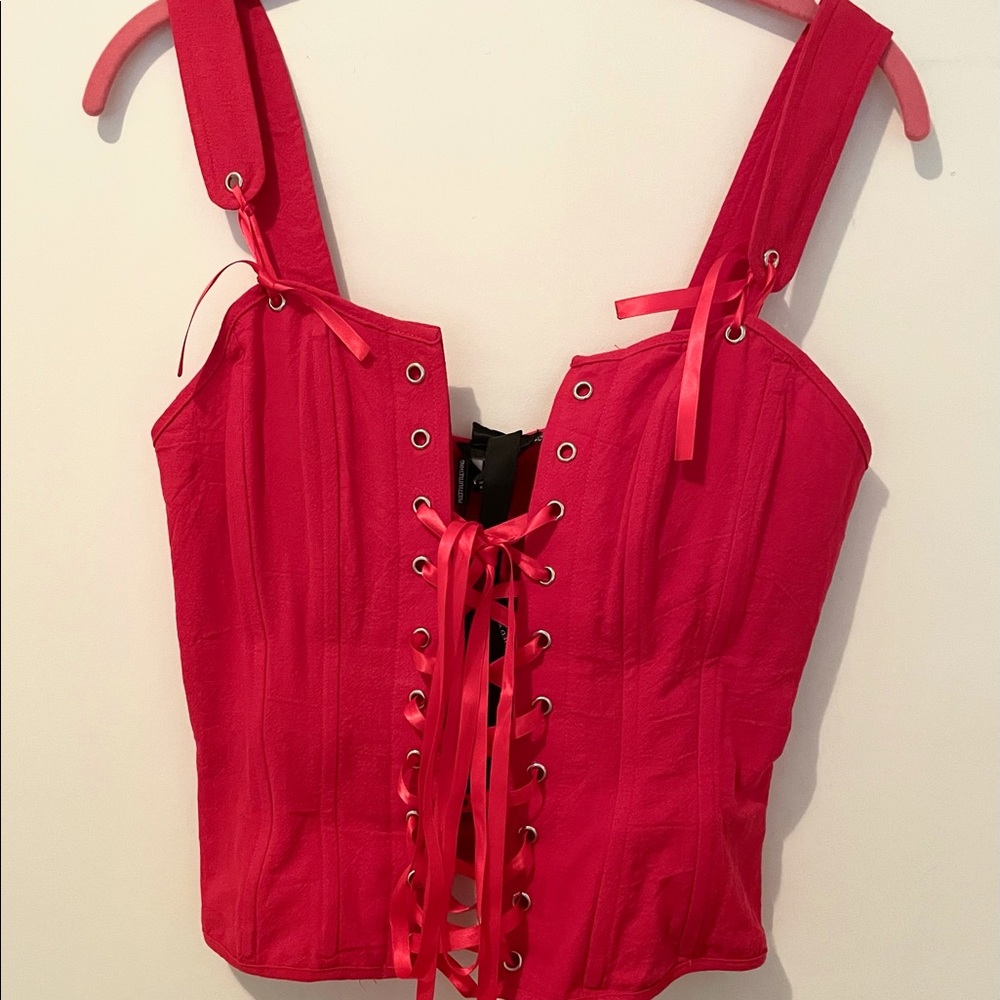 *NEW* PLT Red corset top